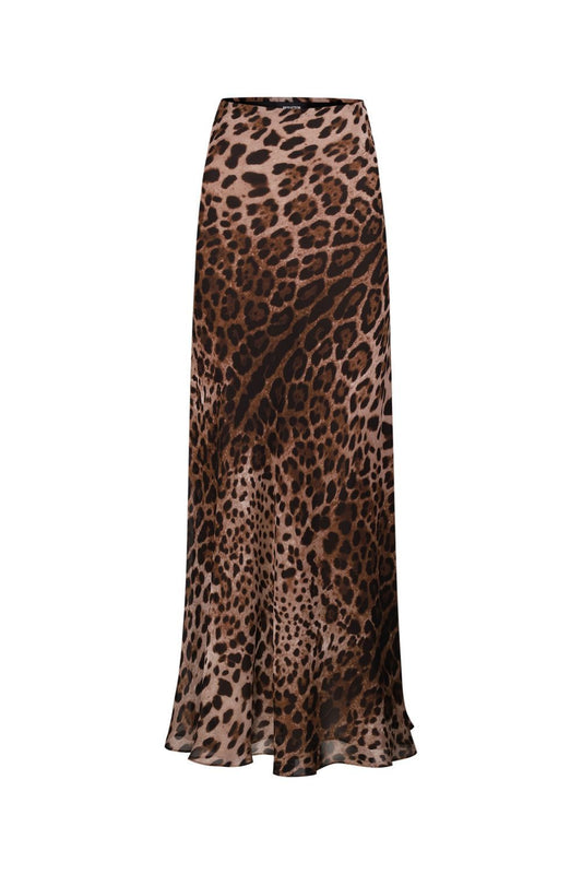 Silk skirt - leopard