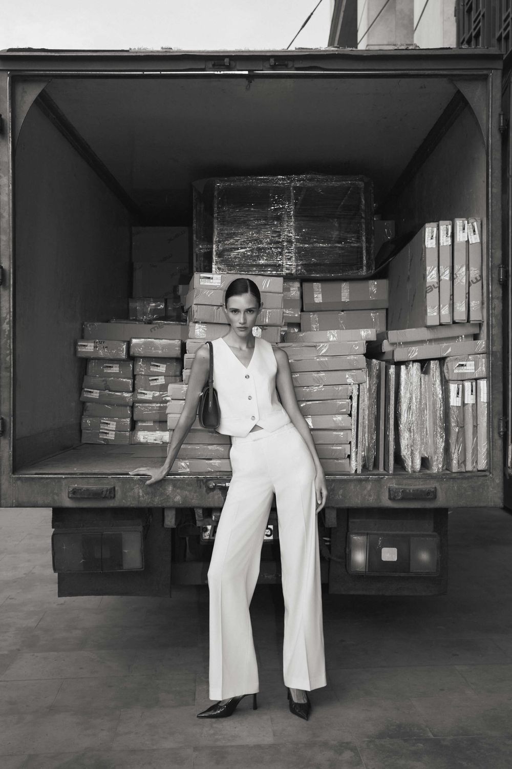 Wool trousers - off-white