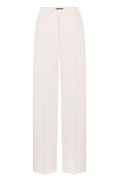Wool trousers - off-white