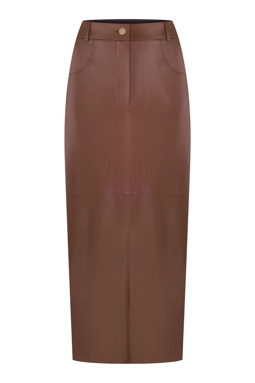 Maxi faux leather skirt