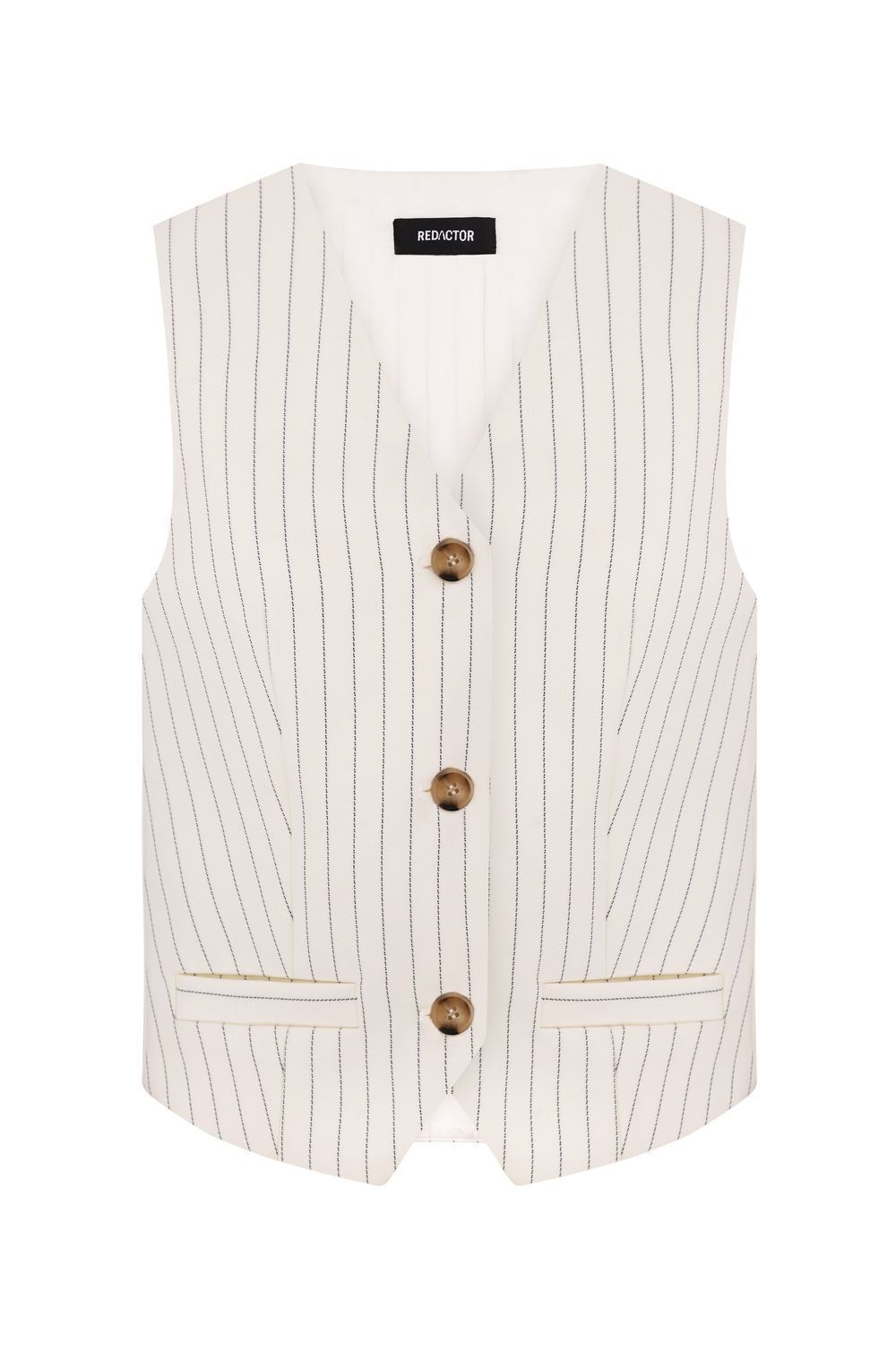 Striped vest - off-white